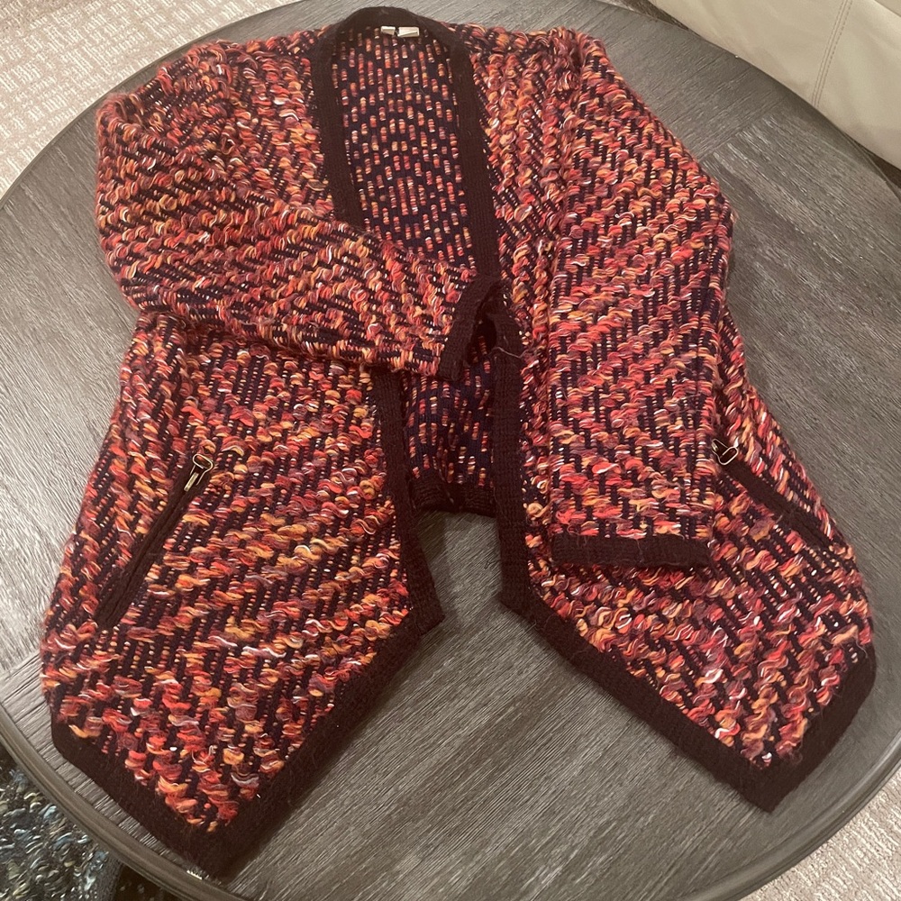 TWO Anthropologie sweaters! Size S, Moth Brand, zipper pockets, extra cozy. EUC